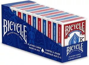 Bicycle playing cards, set of 12, red and blue - Picture 1 of 6