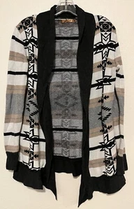 Belldini  Southwest Aztec Cardigan Sweater XL Cotton Blend Boho Casual - Picture 1 of 8