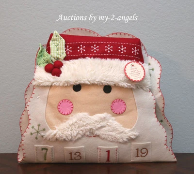 Pottery Barn Kids Christmas SANTA FACE Advent Countdown Calendar NO NAME/NO MONO - Image 1 of 2