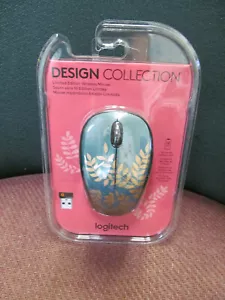 NUOVO MOUSE LOGITECH WIRELESS DESIGN COLLEZIONE FOGLIA VERDE ORO SPEDIZIONE GRATUITA - Foto 1 di 3