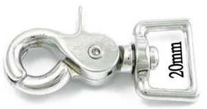 Zügelsnaps Karabiner-Haken Zügel Trense Ausbinder Reiten Pferd 20mm eckig - Bild 1 von 1