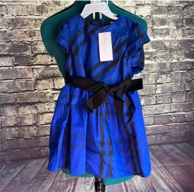 Ralph Lauren Toddler Girl  Royal Blue/black plaid holiday dress stunning 24month - Image 1 of 4