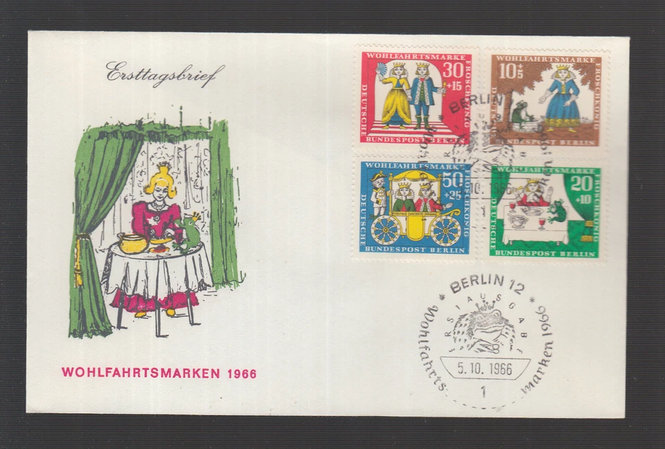 Germany Berlin 1967 Fairy tale the Brothers Grimm Mrs. Holle of beautiful FDC - Image 1 of 1