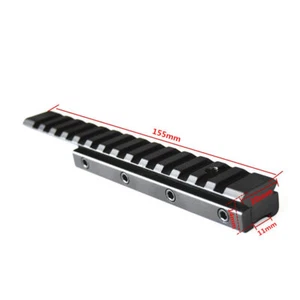 155mm Picatinny Weaver 11mm bis 20mm Schiene Adapter Riser-Schienen-Scope-Mount - Bild 1 von 5