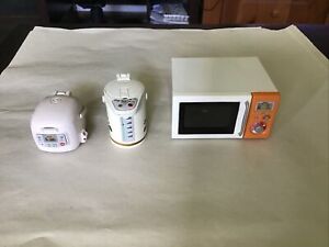 Re-Ment Household Electronic Appliances #1 and #2 - Microwave Coffee Rice Cooker