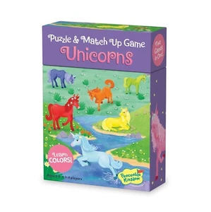 Match Up Game & Puzzle, UNICORNS theme - learning colours by Peaceable Kingdom - Picture 1 of 3