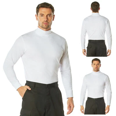 Мужская рубашка с длинным рукавом белая имитация водолазки для правоохранительных органов общественной безопасности - Изображение 1 из 4