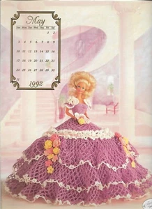 Miss May 1992 Calendar Bed Doll (barbie)  Crochet Instruction Booklet - Bild 1 von 1