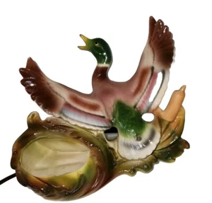 Maddux of California Mallard Duck TV Lamp Light Planter MCM 1960 Decor Ceramic - Picture 1 of 14