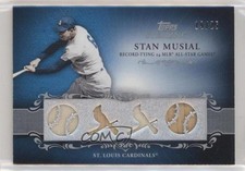 2009 Topps Sterling Career Chronicles Relics Quad /25 Stan Musial #4CCR-119 HOF