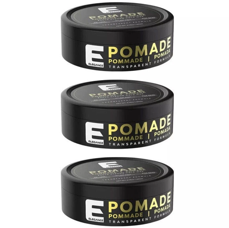 ELEGANCE POMADE HAIR WAX TRANSPARENT 140GR -  3 PACK - SEALED - NEW - Image 1 of 2