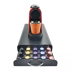 50 Pods Coffee Capsule Holder Dispenser Rack Storage Drawer Organizer Nespresso - Picture 1 of 9