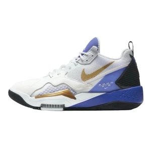 NEW Nike Jordan Zoom ‘92 Men’s Basketball Shoes White Blue Black Gold CK9183-175 - Picture 1 of 7