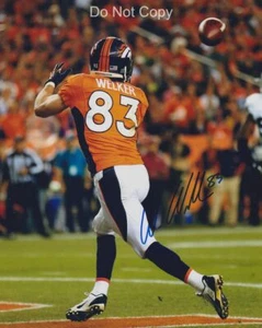 Wes Welker Signed Autograph 8X10 Photo Denver Broncos - Picture 1 of 1