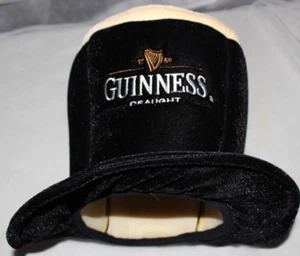 Guinness Party Black White Festive Hat Top Hat Perfect for St. Patrick's Day - Picture 1 of 8