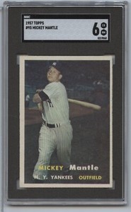 1957 Topps Mickey Mantle #95 SGC 6