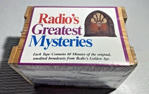 Radio's Greatest Mysteries Cassettes / Great American Audio / Wooden Box Sealed - Picture 1 of 5