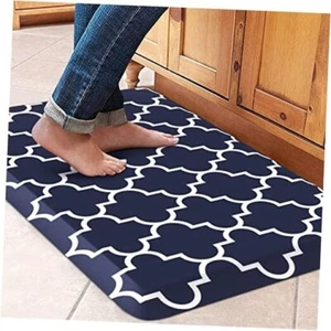 Kitchen Runner Rugs Anti-Fatigue mats - 28"L x 17.3"W x 0.8"Th Stylish Blue - Picture 1 of 8