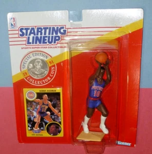 1991 DENNIS RODMAN #10 Detroit Pistons Rookie Starting Lineup - Picture 1 of 3