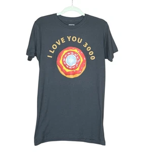 Camiseta Marvel Iron Man I Love You Donut 3000 Talla M Nueva - Imagen 1 de 6