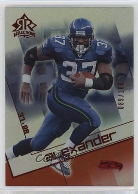 2004 Upper Deck Reflections Red /100 Shaun Alexander #87 - Image 1 of 2