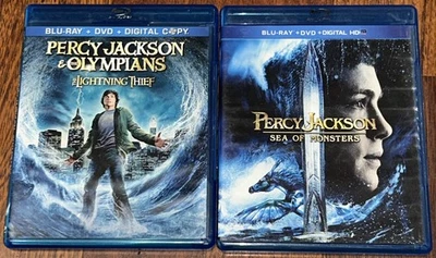 Percy Jackson & The Olympians: Lightning Thief & Sea of Monsters. 2 Blu Ray Lot - Image 1 of 3