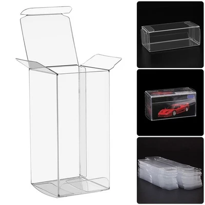 10PCS Clear Dustproof Toy Storage Box For Hot Wheels 1:64 Model Car Display Case - Image 1 of 4