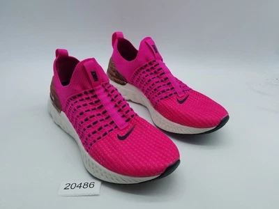 Nike React Phantom Run Flyknit 2 Mujer Talla 10.5 Zapatos para Correr Rosa Prime Zebra Foto 1 de 4