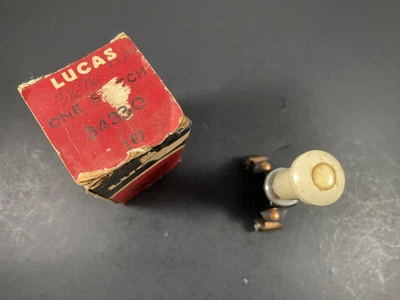 Morgan 4/4, Plus 4 NOS Ivory Knob Fog Light Accessory Switch - Image 1 of 4