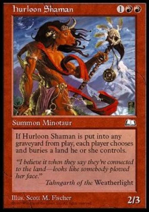 Hurloon Shaman - Medium Play MTG Weatherlight - Image 1 of 1