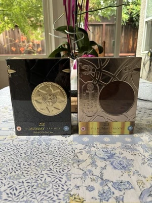 MUMMY TRILOGY STEELBOOK”BOOK OF THE LIVING/DEAD” BOXSETS EVERYTHINGBLU BD “PAIR” - Image 1 of 4