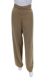 Agnona Womens High Rise Wide Leg Dress Pant Trousers Sand Beige Wool Size EUR 42 - Picture 1 of 13