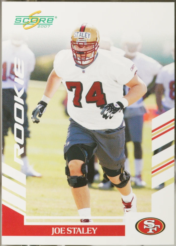2007 Score Football Joe Staley #325 NM - Image 1 of 1