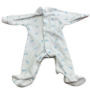 Little Me By Schwab Vintage 80s Baby Footie Pyjama Newborn 0-3 M - Bild 1 von 5