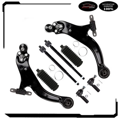 Para 98-04 Toyota Avalon 8 peças braço de controle dianteiro inferior da haste de amarração com juntas esféricas - Imagem 1 de 4