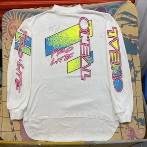 Vintage O'Neal Shirt Mens Large Pro Lite Neon Long Sleeve Jersey Motocross USA - Picture 1 of 16