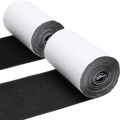 Cinta adhesiva adhesiva de gancho y bucle de alta resistencia para espalda adhesiva fuerte de 4,4 pulgadas x 7 pies Foto 1 de 4