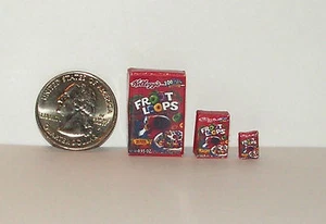 Dollhouse Miniature Food Breakfast Cereal 1:48 1/4 Scale fl B402 Dollys Gallery - Picture 1 of 1