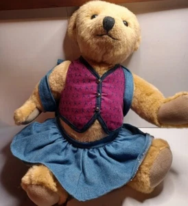 Pleasant Company American Girl Teddy Bear 1994 Miss AG Bear Meet Outfit Retired - Picture 1 of 15