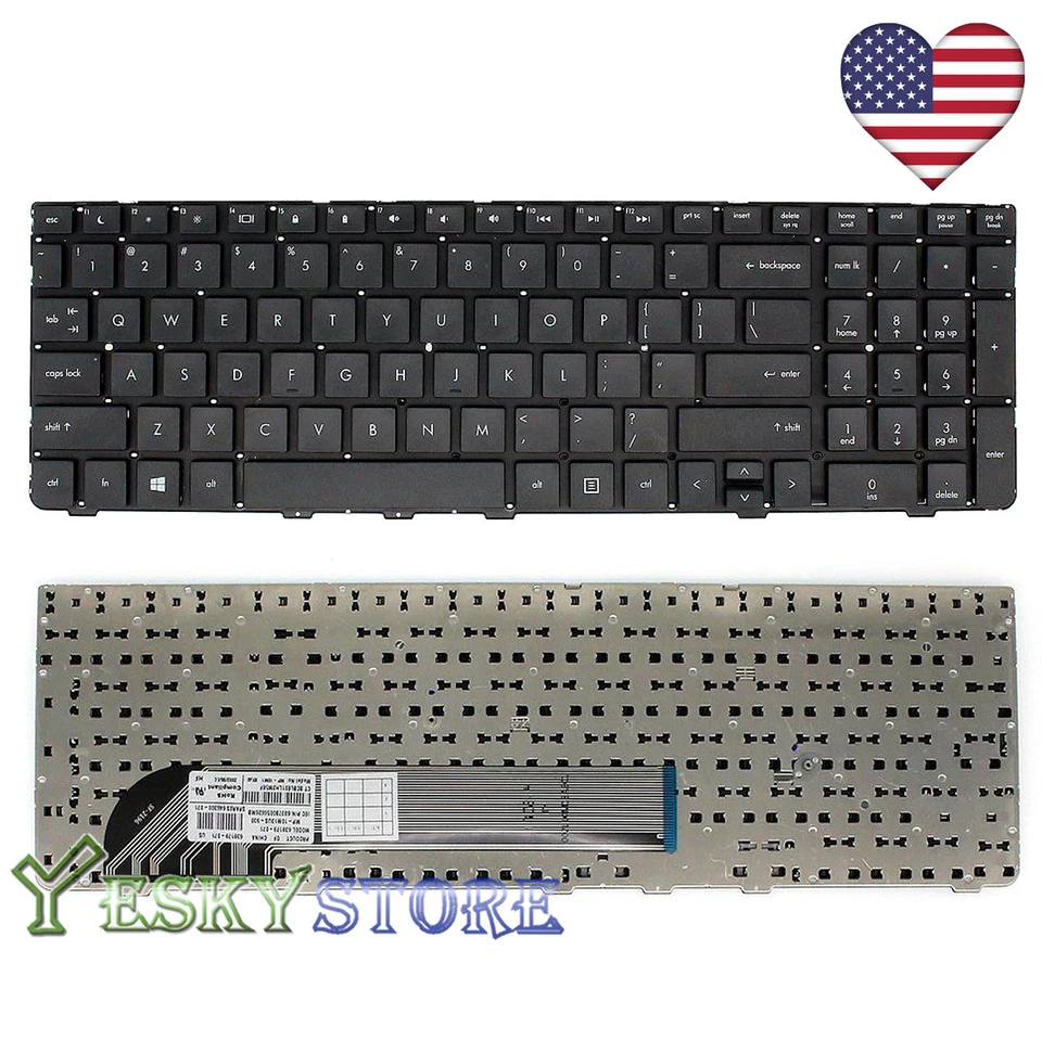 For HP ProBook 4530s 4535s 4730s 638179-B31 9Z.N6MSV.001 US black keyboard