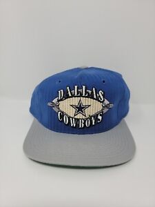 Casquette de démarrage vintage Dallas Cowboys bleu snapback bande de démarrage années 90 LIRE