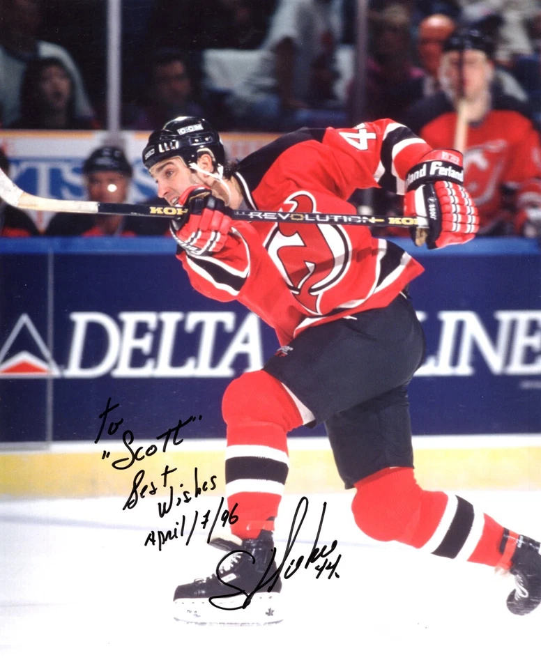 Foto de hockey 8x10 autógrafo firmado a mano de Stephane Richer NJ Devils Foto 1 de 1
