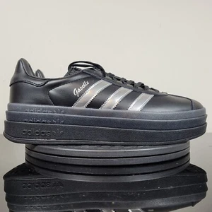 Adidas Gazelle Bold X Pabllo Vittar Athletic Shoes Black IH8063 Women's Sz 9 - Picture 1 of 7