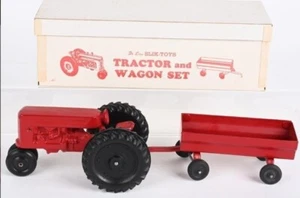 Vintage SILK TOY TRACTOR & WAGON RARE ORIGINAL Box - Picture 1 of 4