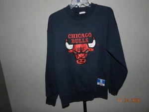 Vintage NUTMEG Chicago Bulls Sweatshirt M 80s Rare MADE IN USA - Picture 1 of 3