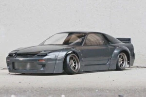 ABC Hobby 1/10 RC Car Painted Body Nissan 180sx with Addiction Rocket Bunny Aero - Picture 1 of 9