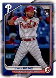 LOTE DE 5 2024 PAPEL BASE BOWMAN #86 JOHAN ROJAS PHILADELPHIA PHILLIES RC - Imagen 1 de 2