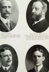 Notable Cincinnati Men of 1903 Photos INSURANCE MEN Marcom Dolle Wright D8 - Picture 1 of 4