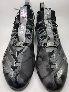 Adidas Mens size 8 adizero Cleat x A Bathing Ape Black CAMO Football New in Box - Picture 1 of 6