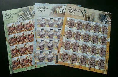 Керамическая деревянная художественная ваза Malaysia Carvings & Craft 2019 инструменты для оружия (лист) как новая без наклеек и следов - Изображение 1 из 4